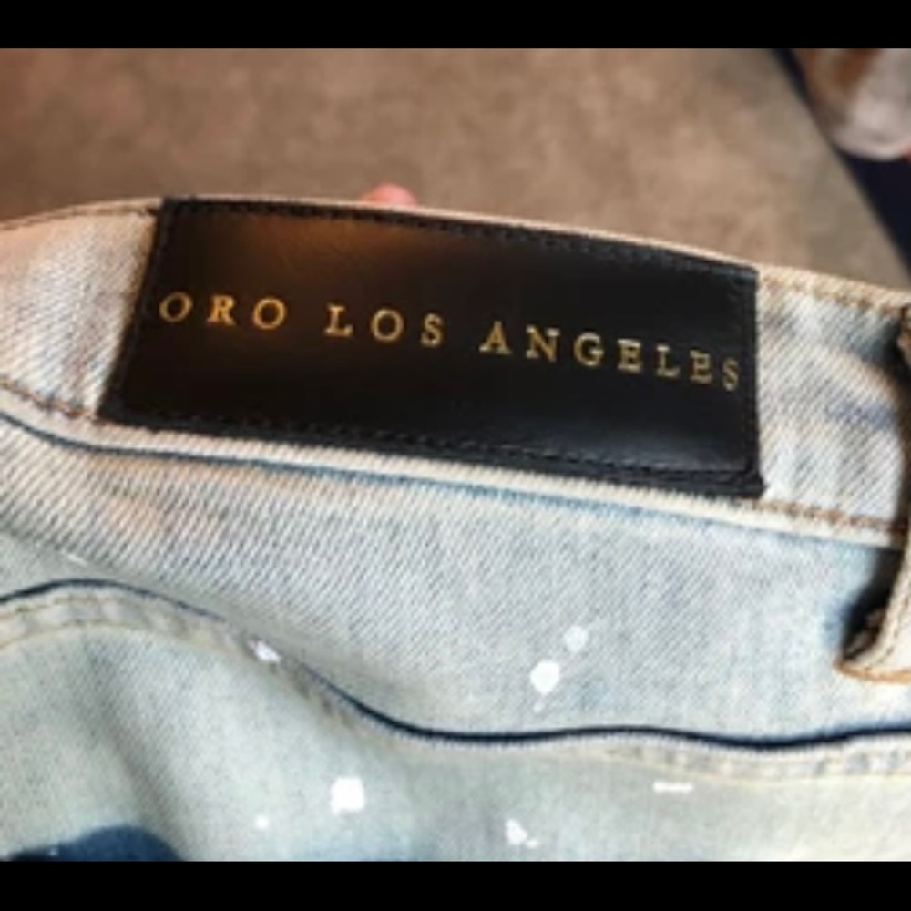 Oro Los Angeles - Indigo Paint Denim